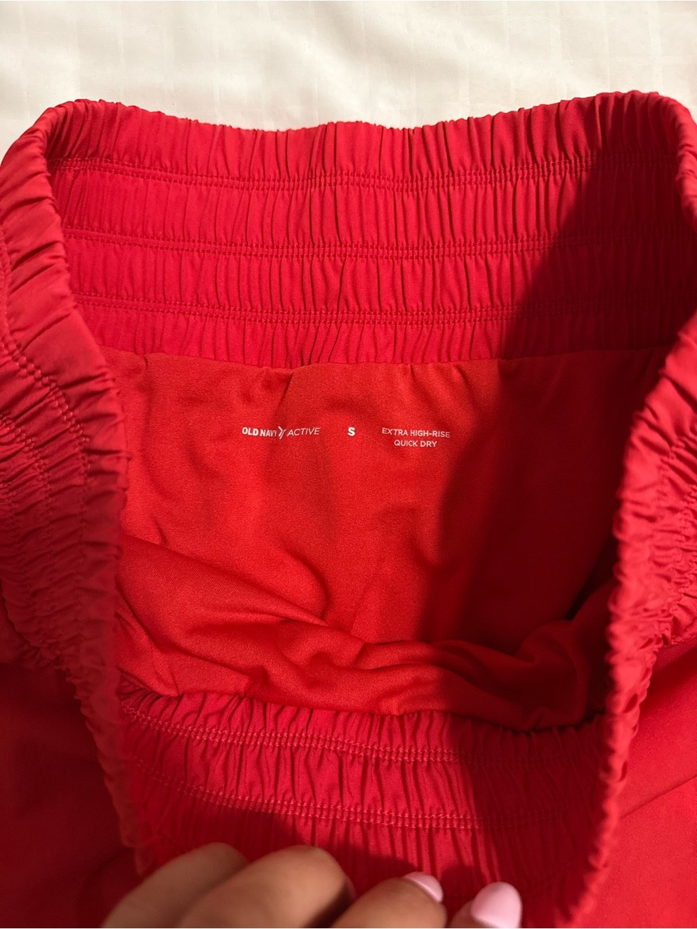 Old Navy Red Athletic High-Rise Shorts